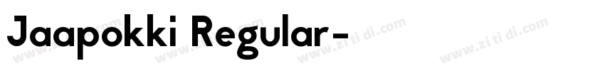 Jaapokki Regular字体转换